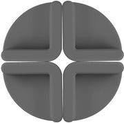 Antislip per Snijplank 4 Stuks - Silenziati con Silicone - Durevoli e Antislip - Adatti per Raggi di Curvatura ≤4 cm - Per Snijplank