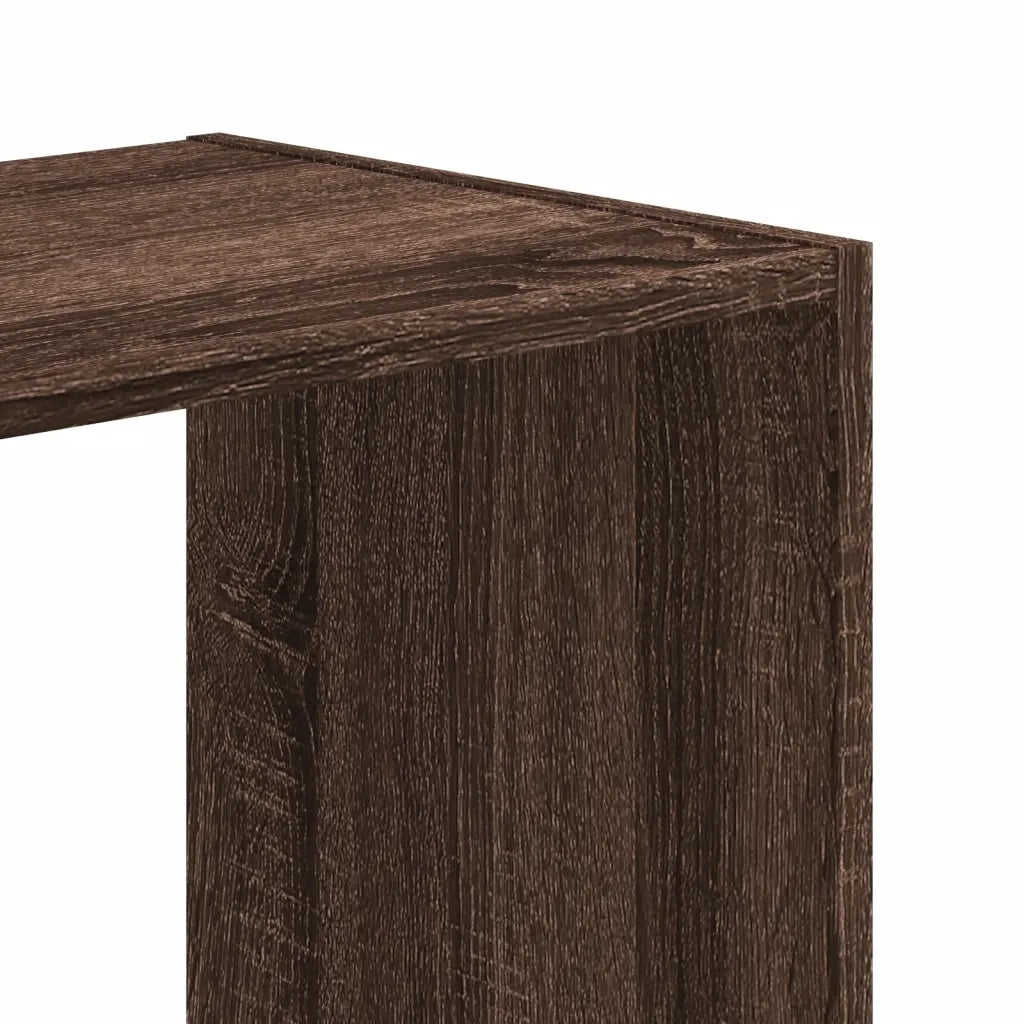 vidaXL Libreria Rovere Marrone 68,5x32x68,5 cm in Legno Multistrato