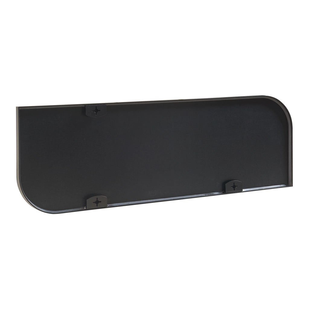 Specchio Rettangolare da Parete Tarvindak Montaggio Verticale e Orizzontale 120x40 cm Nero [en.casa]