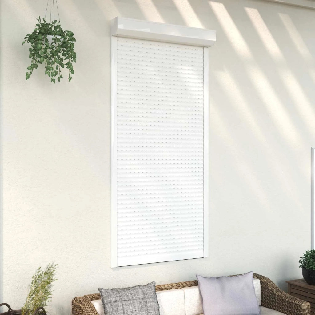 Persiana a rullo Bianco 100 x 210 cm Alluminio e poliuretano