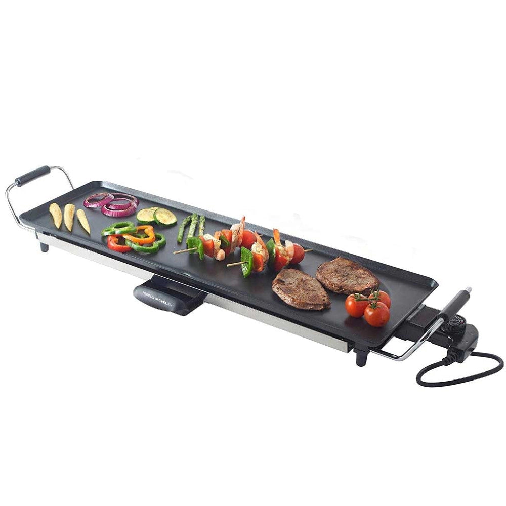 Trade Shop - Teppanyaki Xl Griglia Piastra Con Rivestimento Antiaderente Tavolo Riscaldante -
