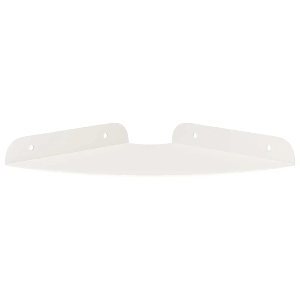 Mensola sospesa con lo scaffale 2 pcs Bianco 18 x 18 x 2 cm 8004096
