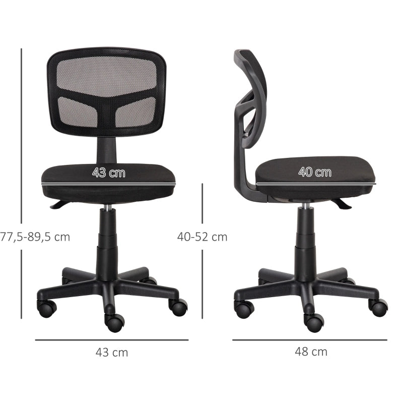 Sedia da ufficio ergonomica nera girevole e regolabile
