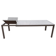 Tavolo Dublin Bianco Alluminio Allungabile Cm 180/240x100/75