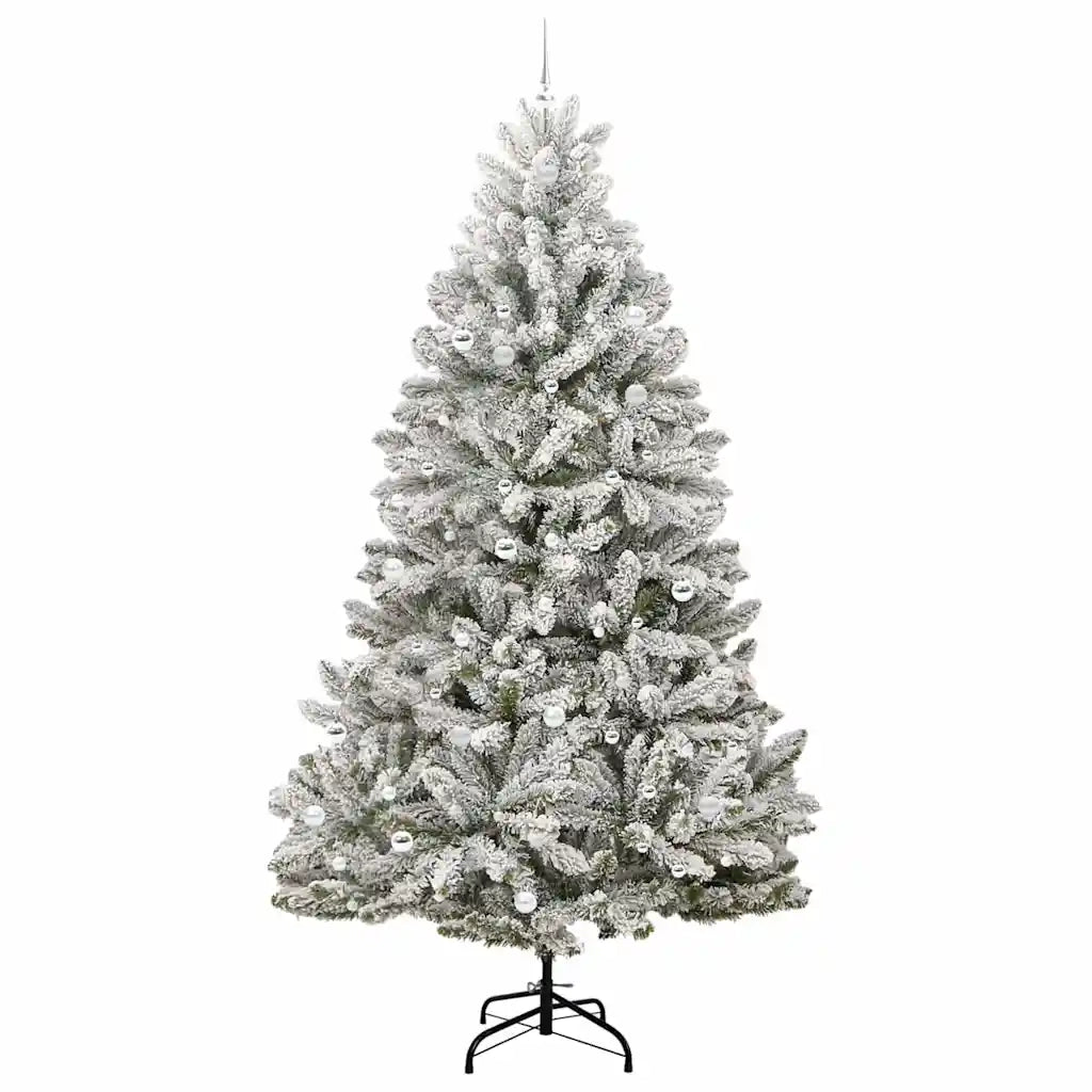 Albero di Natale artificiale con 300 LED Verde e Bianco 270 cm 3395780
