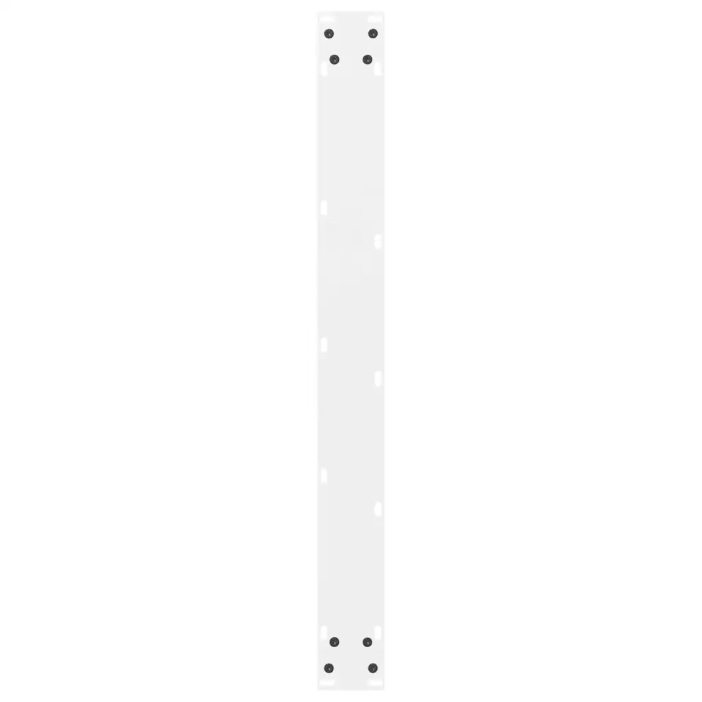 Gambe per tavolo da pranzo bianche 2 pz 70x(72-73) cm in acciaio 4013309