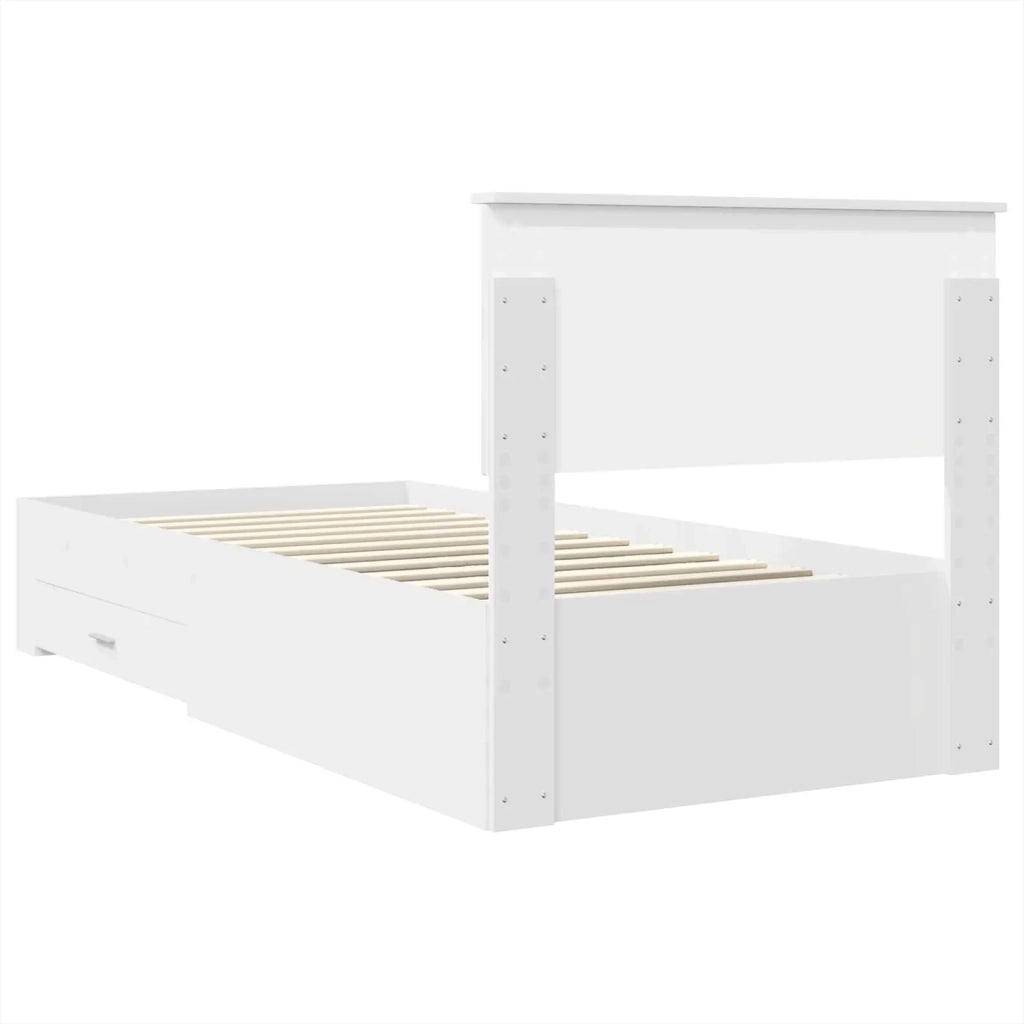 Struttura del letto Bianco 90 x 190 cm Legno multistrato 3408308