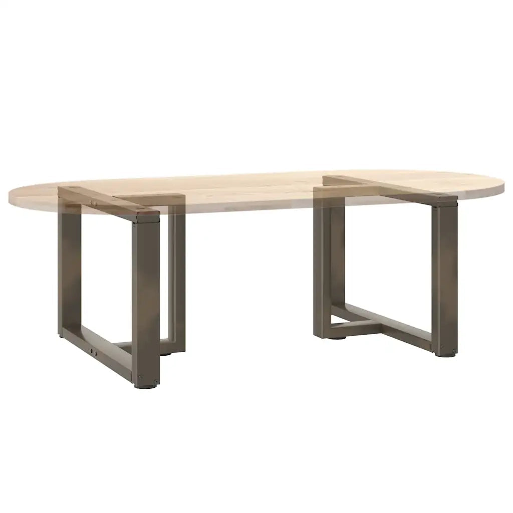 Gambe per Tavolino da Caff¨¨ a Forma di T 2 pz-Set di 2 Gamba per Tavolo Nere 60x25x(42-43) cm Acciaio 759491
