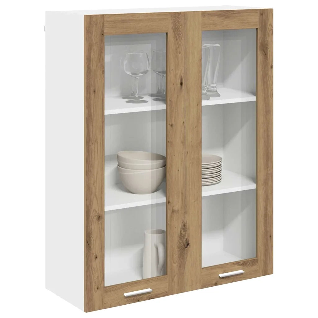 Armadio pensile con porta Rovere artigianale 80 x 31 x 100 cm 884401