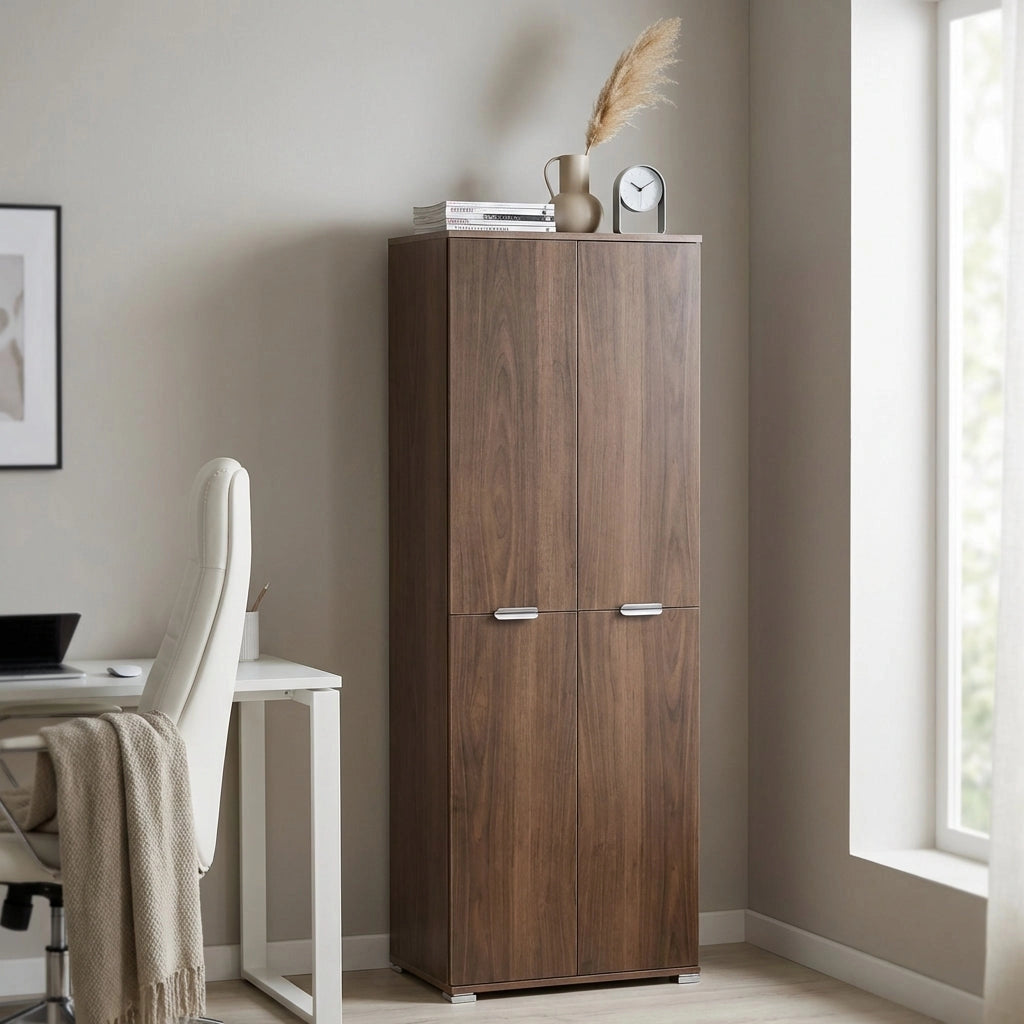Armadio 4 ante in Legno Composito cm 60x38x174 - FLIP