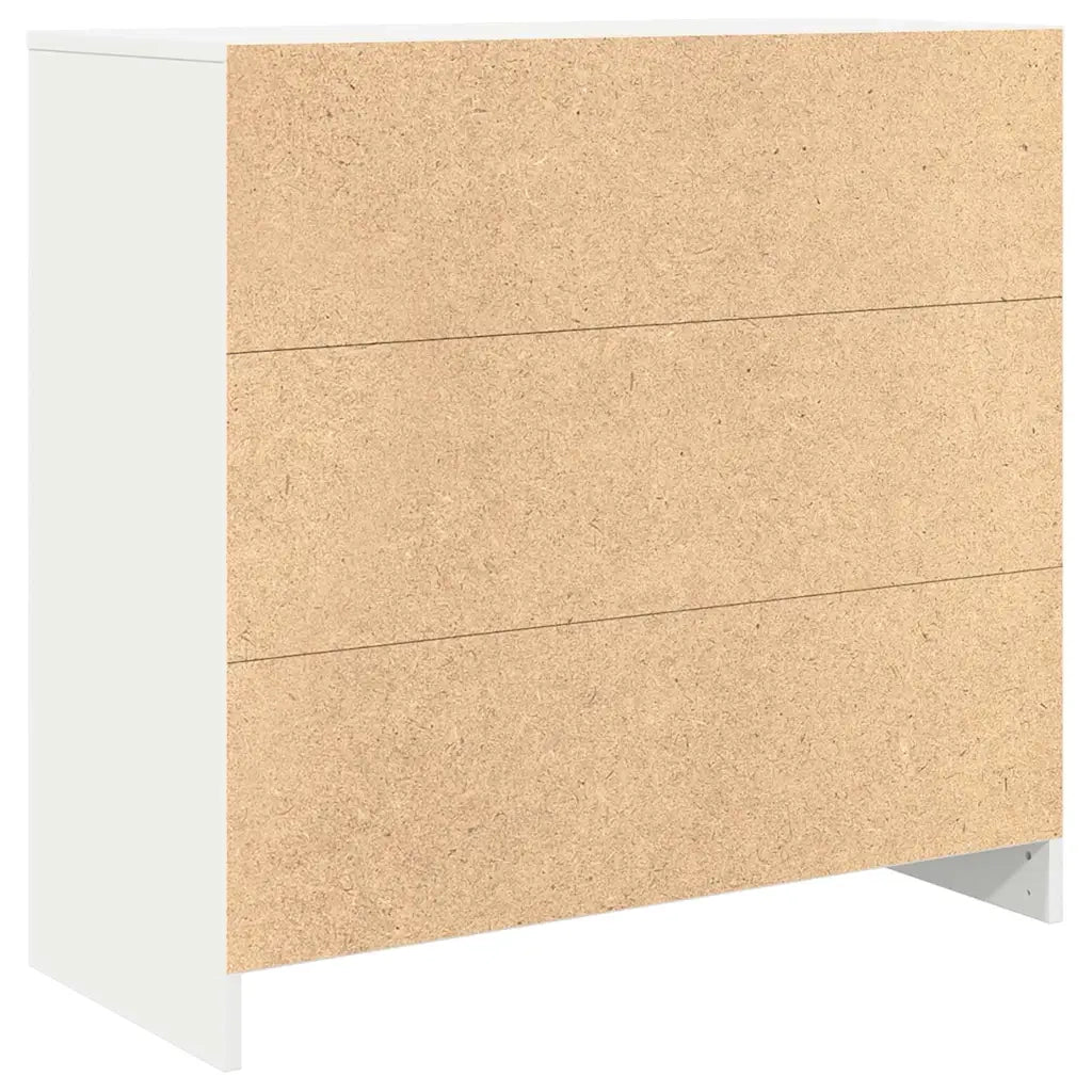 Credenza con Cassetto Bianco 80x34x76 cm in Legno Multistrato 861535