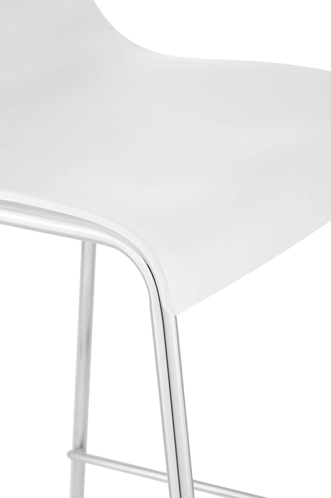 Sgabello da bar Hoover struttura cromata a 4 piedi 1