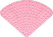 Mat Bad Antislip Antibacteriale con Zugno per Doccia o Bagno, Mat Bad Antislip - rosa - 54*54cm