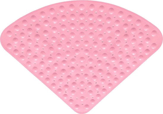 Mat Bad Antislip Antibacteriale con Zugno per Doccia o Bagno, Mat Bad Antislip - rosa - 54*54cm