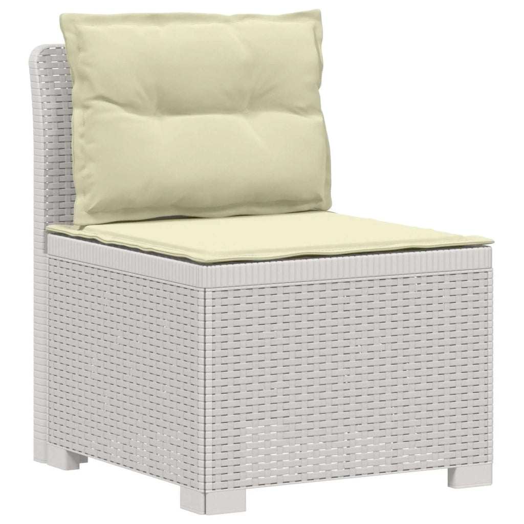 Divano da Giardino a 2 Posti con Cuscini Aspetto Rattan PP 8011948