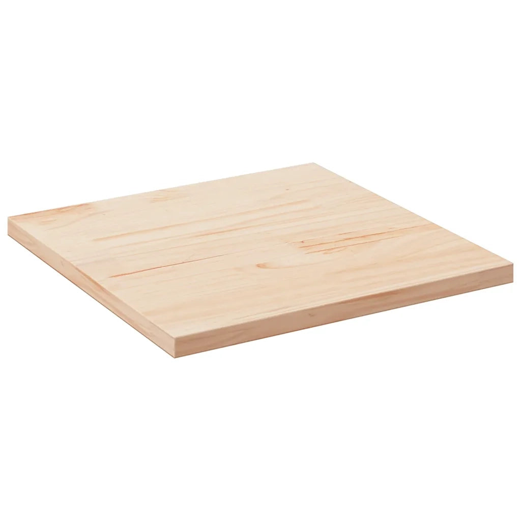 Piano Tavolo 80x80x2,5 cm in Legno Massello di Pino Quadratocod mxl 72138