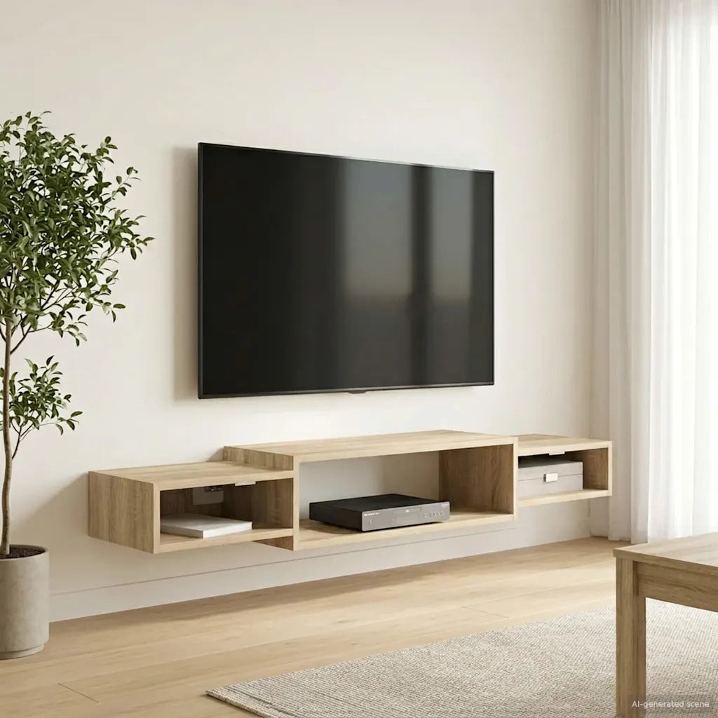 Mobile TV da Parete A parete Rovere Sonoma 140 x 28 x 21 cm