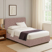 Slough, Letto Singolo Sfoderabile Made in Italy, Rosa Antico