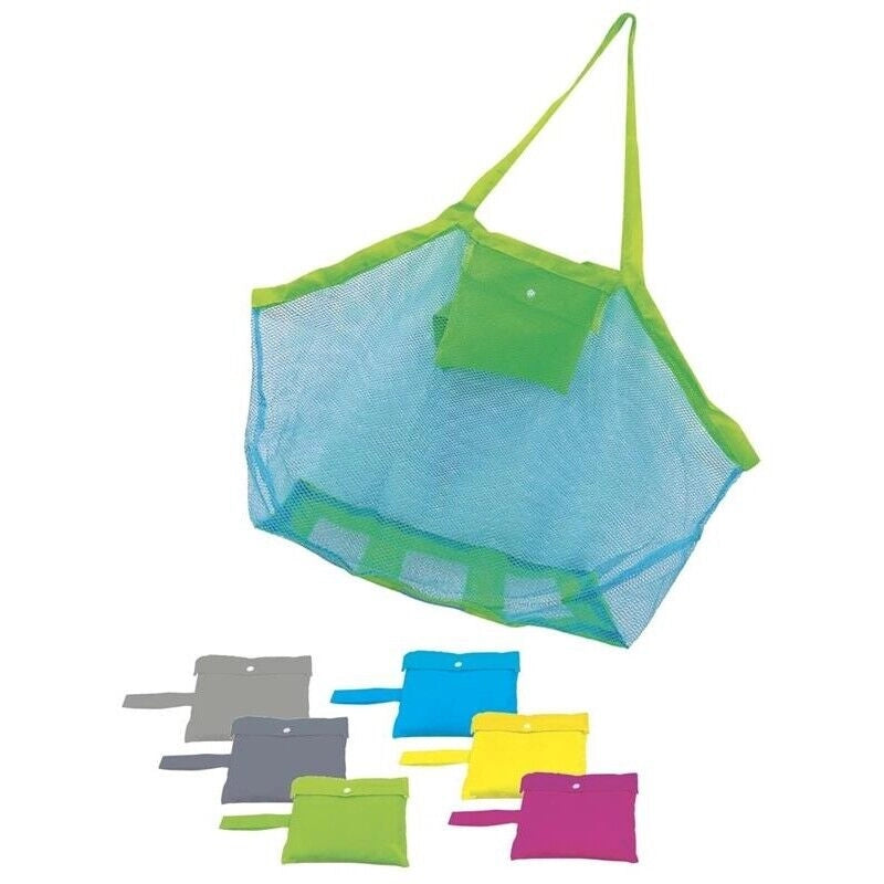 MAURY'S BORSA A RETE DA SPIAGGIA RICHIUDIBILE 45 X 30 X H45 CM