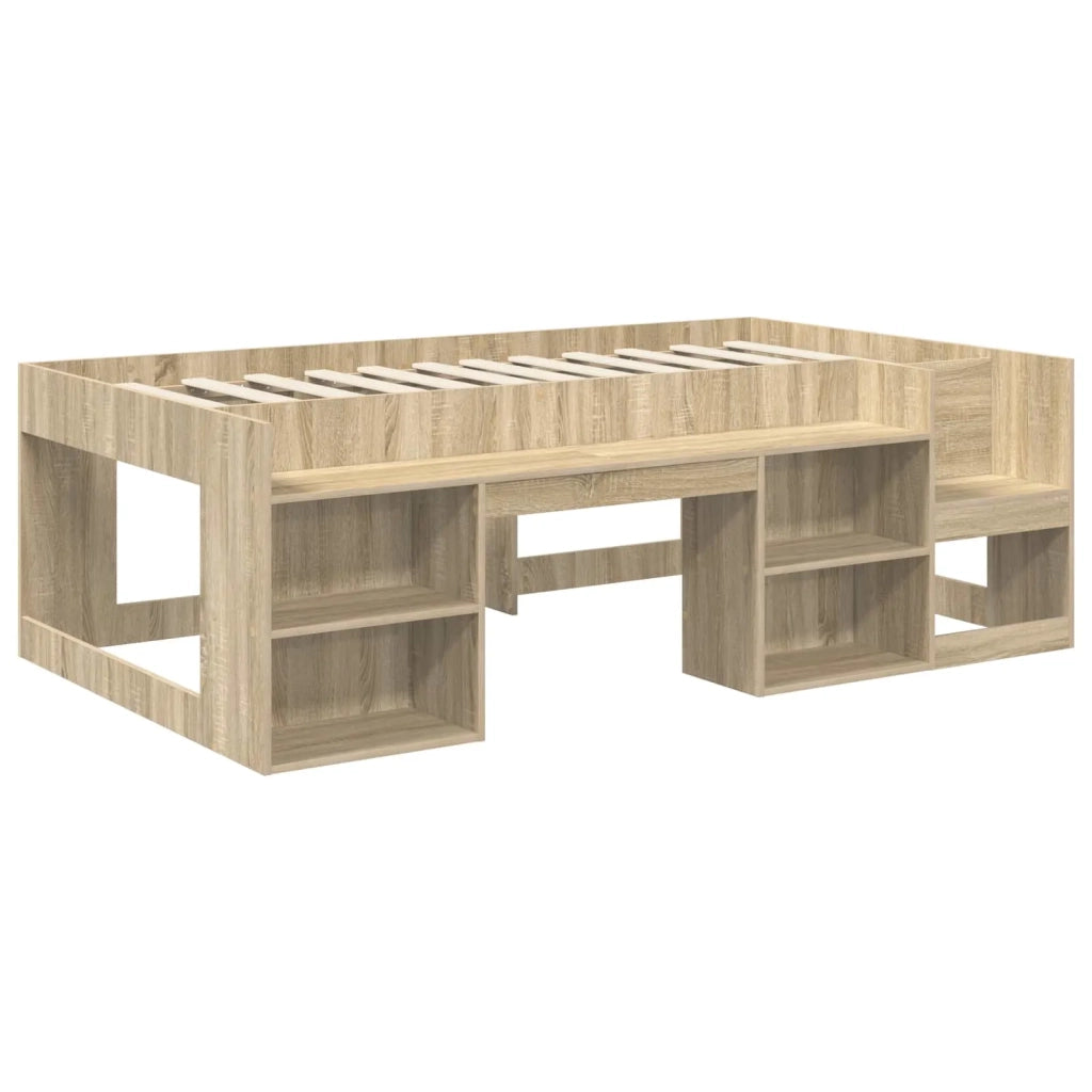 Struttura per Letto per Bambini con Ripostiglio Rovere Sonoma 3422629