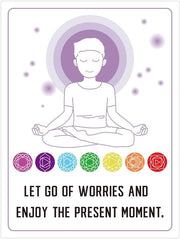 Carte di meditazione 32 pezzi - Mindfulness - Affermazione positiva - Carte di selfcare - Riduzione stress - Benessere mentale - Carta multicolore 10 x 7,5 cm - Carte di affermazione