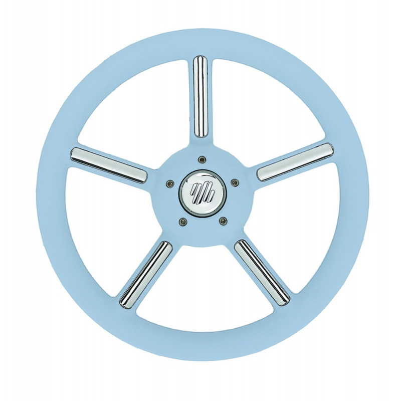 RUOTA TIMONE V56 CELESTE Ø MM.350