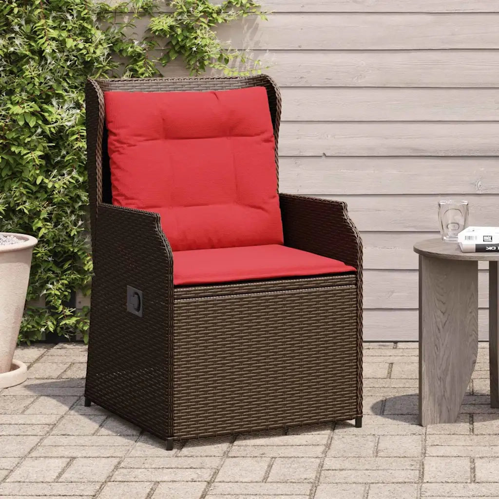 Panchina da giardino 2 pcs Marrone polyrattan