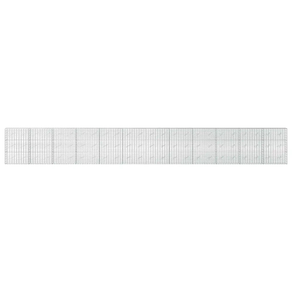 Gabione con Filo da 3,5 mm e Rete da 5x10 cm 1200x10x150 cm 3462570