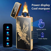 Aansteker elettrica - anasticko a forma di drago - fiamma resistente al vento - anasticko a plasma - ricaricabile - anasticko USB - anasticko a candela - indicatore di batteria - anasticko a forma di aquila