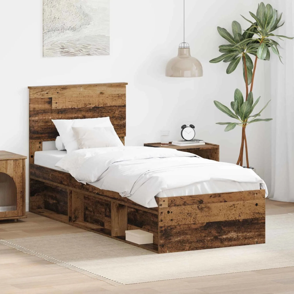 Struttura del letto Legno vecchio 75 x 190 cm Pino massello 3410670