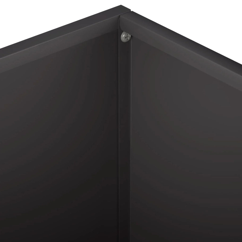 Vaso da giardino Nero 40 x 40 x 30 cm Acciaio laminato a freddo 8005036