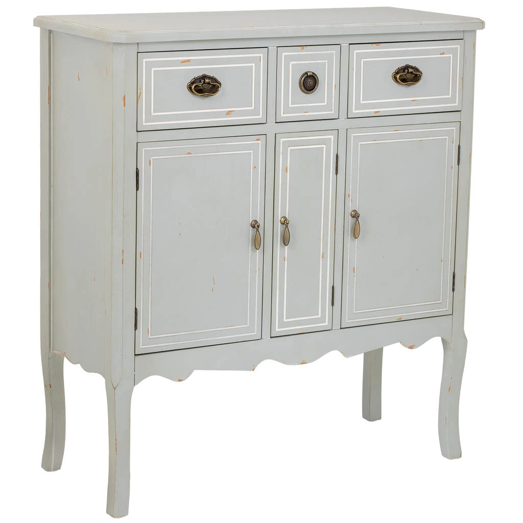 Credenza in legno con 3 cassetti e 3 ante 90x38x98,5