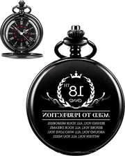 Orologio personalizzato per uomo con catena - Regalo d'anniversario originale - 21/30/40/50/60 anni