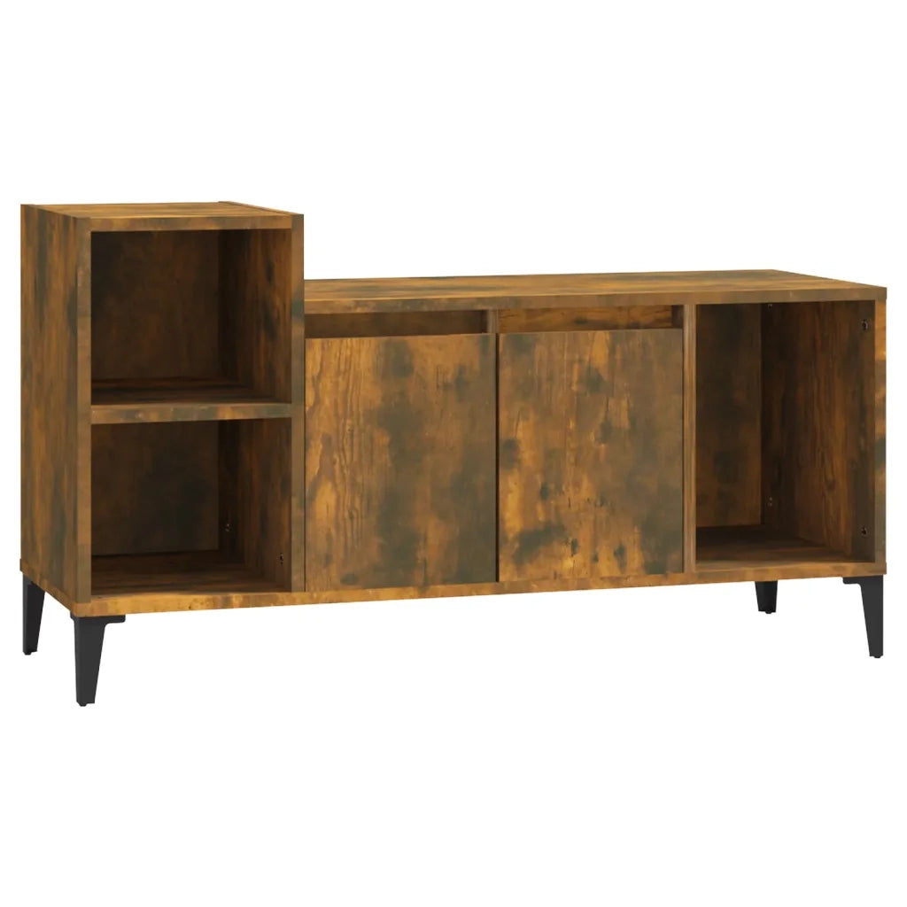 Mobile TV | Armadietto TV | Mobile Porta TV Rovere Fumo 100x35x55 cm in Legno Multistrato