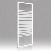 Lato fisso per box doccia corner bianco cristallo temprato trasparente e serigrafato *** misure 72-74.5xh185cm serigr...