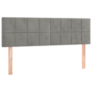 Testiera | Testata Grigio Chiaro 144x5x78/88 cm in Velluto