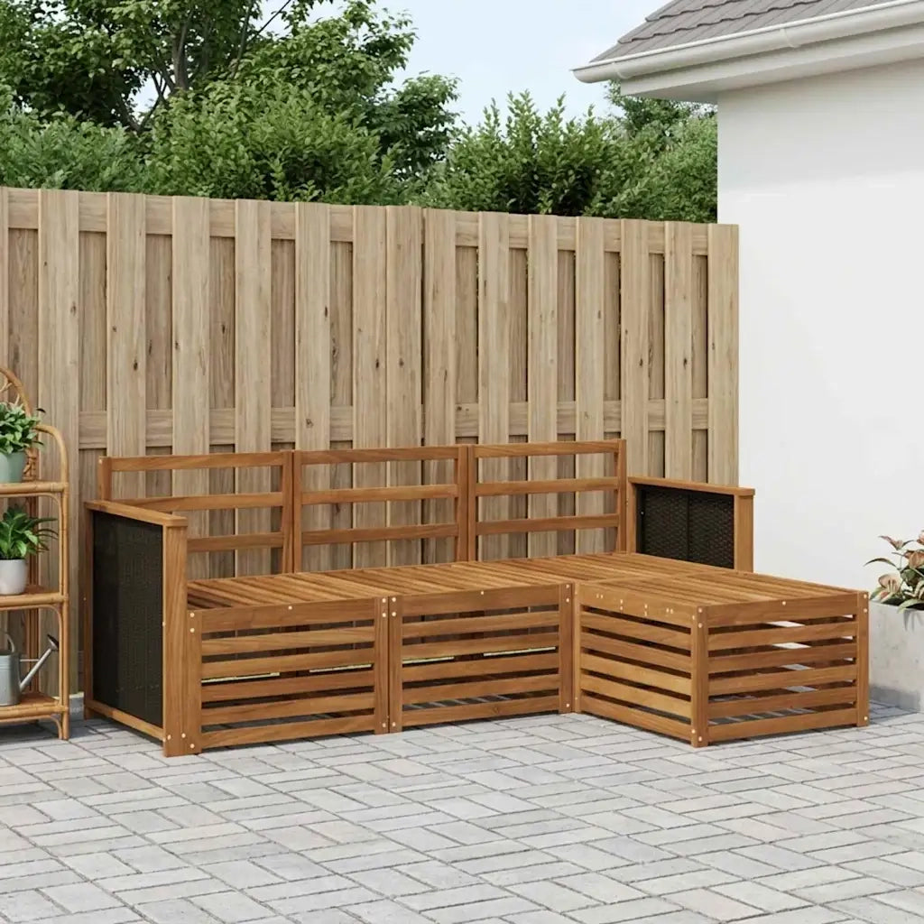 Set di divani da esterno 4 pcs Naturale 3384190