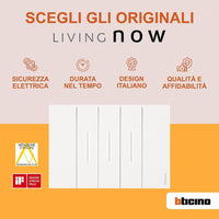 Cover illuminabile bticino 1 modulo varie finiture di colore *** colore bianco, confezione 1