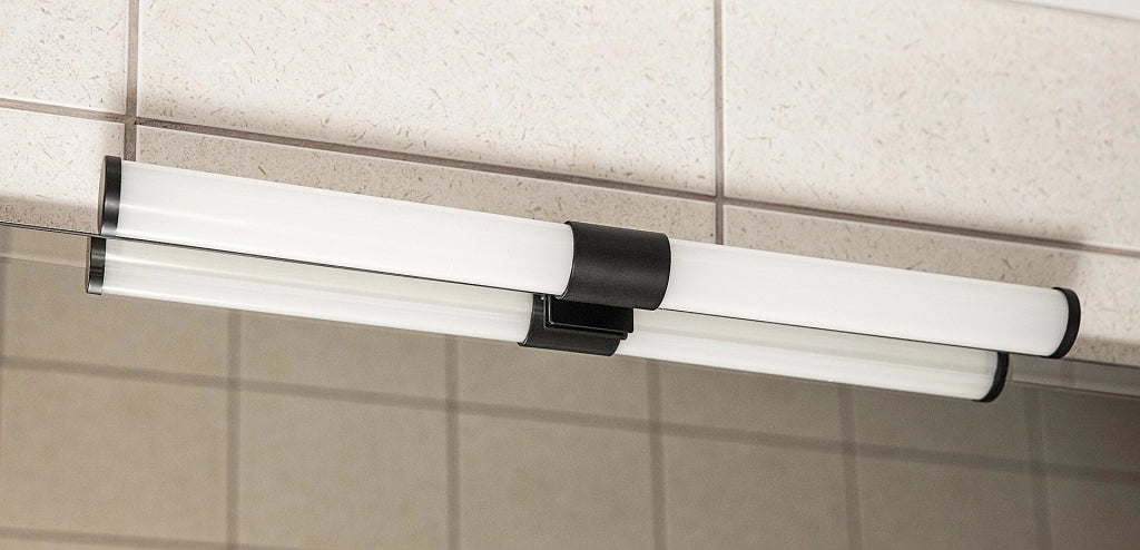 Applique bagno LED 6W Zain nera 40 cm IP44 Rabalux