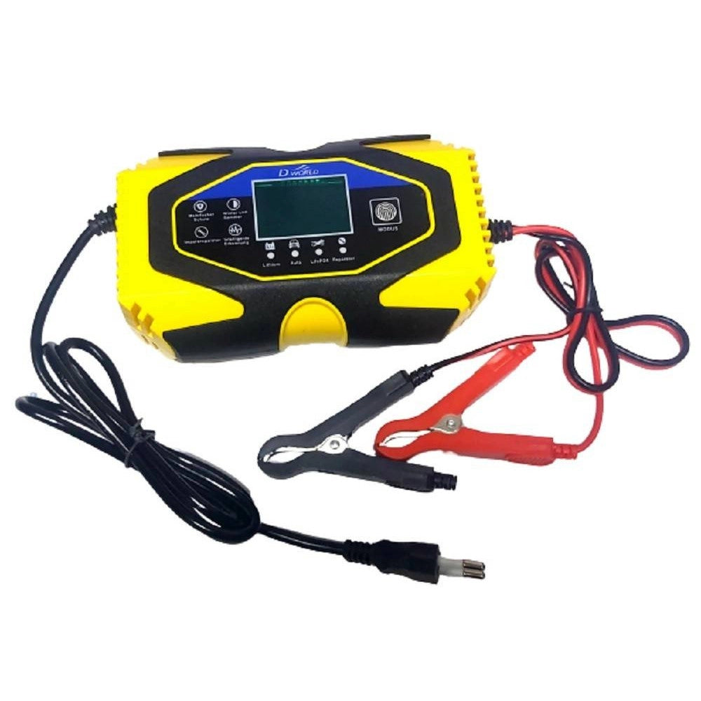 Trade Shop - Caricabatterie Intelligente Avviatore Emergenza Batteria Auto 12v-8a 24v-6a J40 -