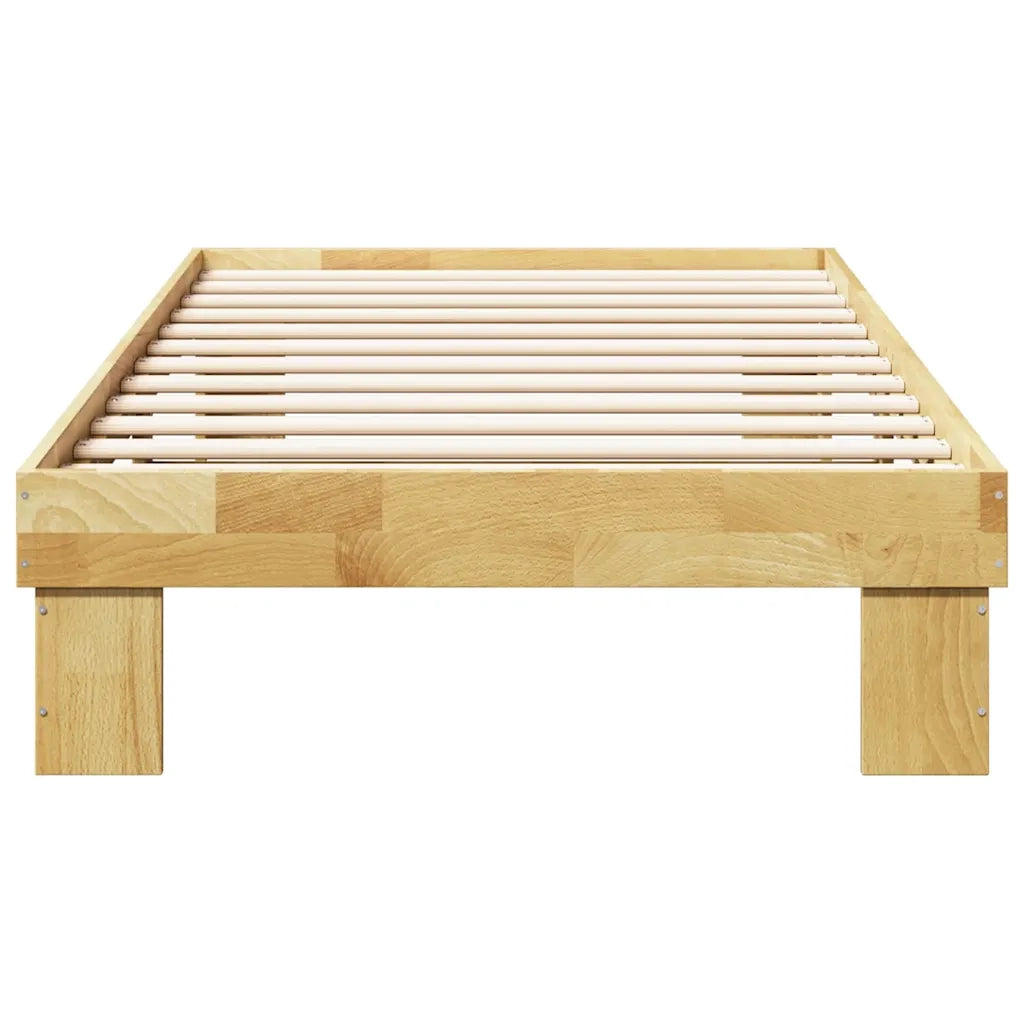 Struttura Letto Senza Materasso 75x190 cm in Legno di Rovere 851956
