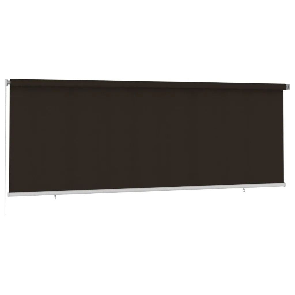 vidaXL Tenda a Rullo per Esterni 400x140 cm Marrone HDPE
