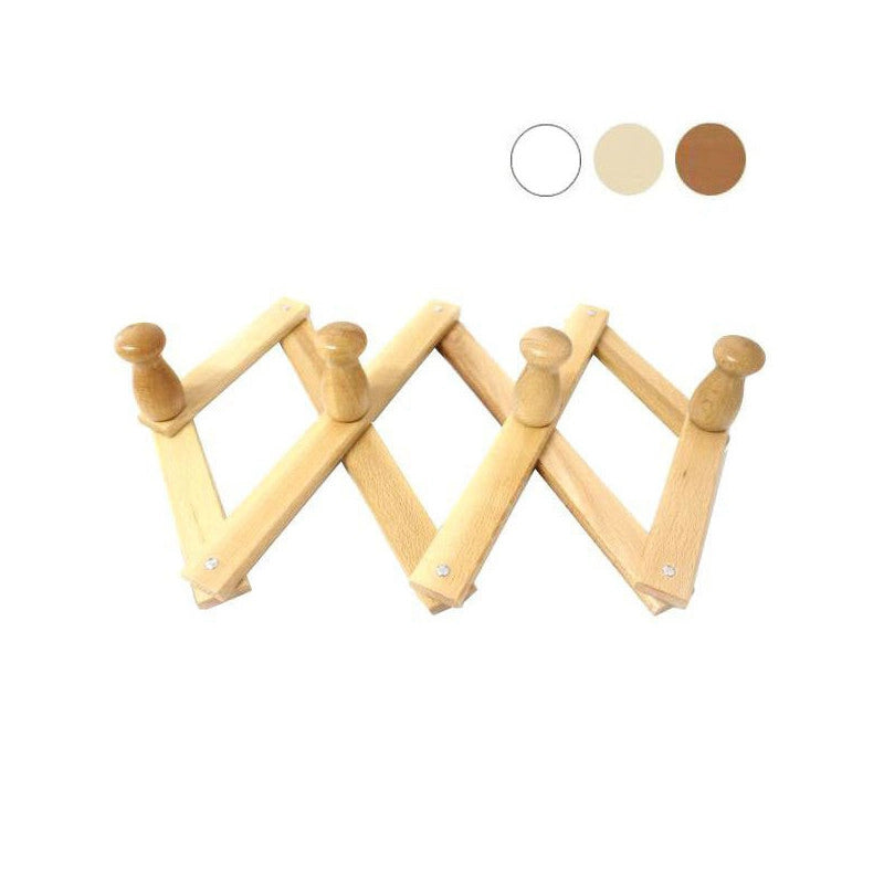Appendiabiti Legno Estens.Posti 4 Naturale Xtra