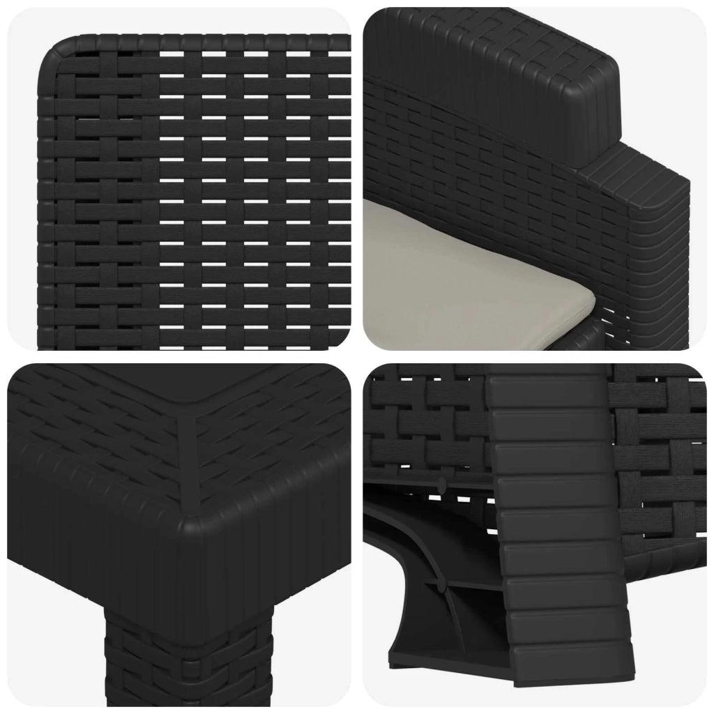 Set da Pranzo per Giardino 7 pz Antracite e Grigio chiaro PP 3430138