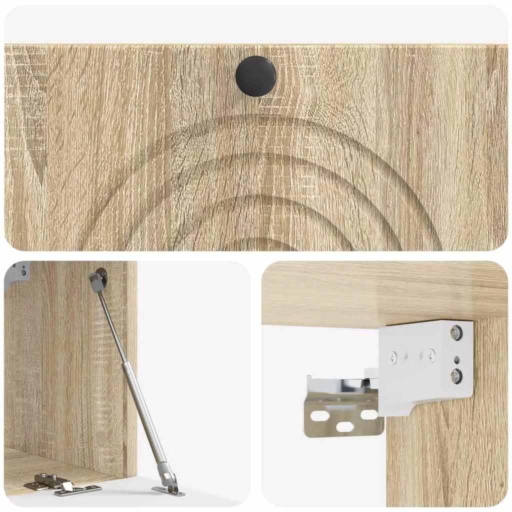 Mobile Porta TV da Muro-Credenza per TV sospesa Rovere Sonoma 78,5 x 31 x 30 cm 717969