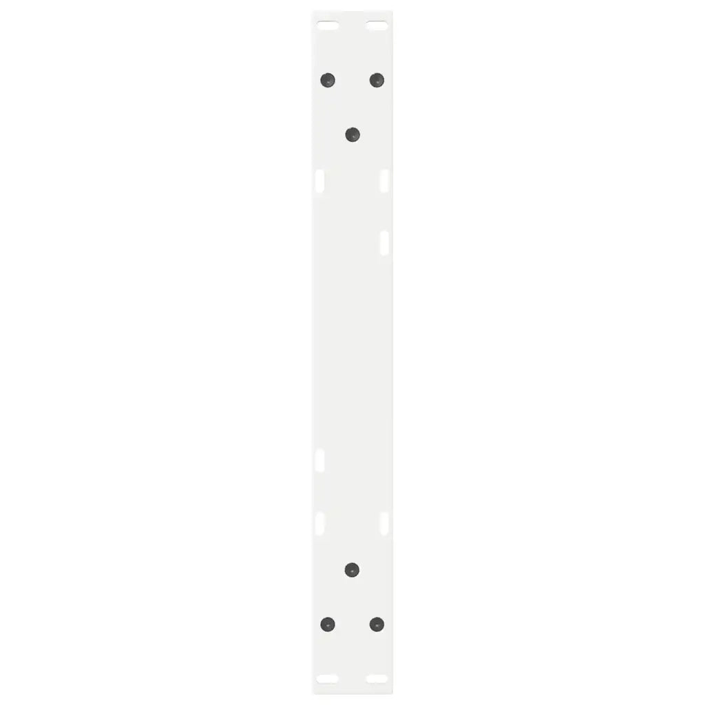 vidaXL Gambe per tavolino 2 pz Bianche 60x(30-31,3) cm Acciaio