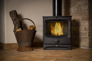 Stufa a Legna in Ghisa 5 kW 43x29,75x49,4 cm Belen Nera