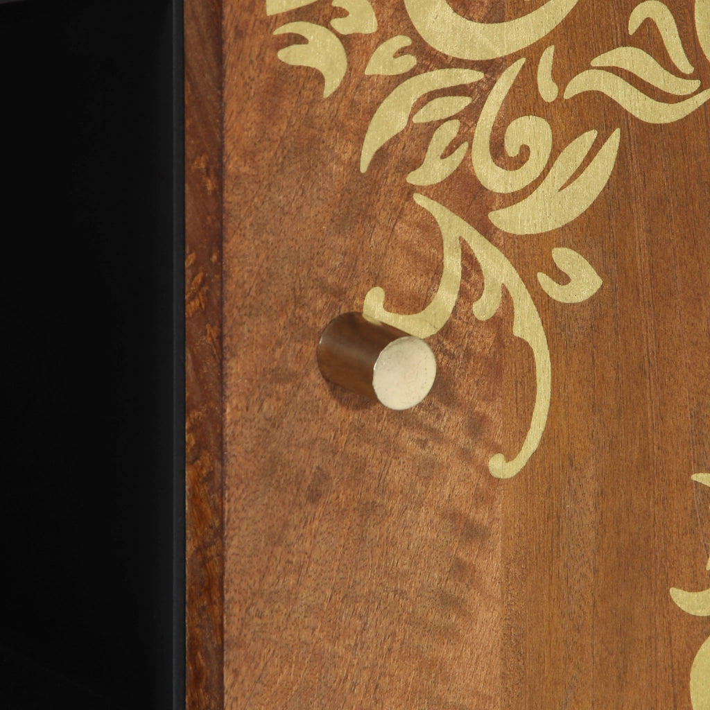 Sideboard 90x33x75 cm in legno massello di mango