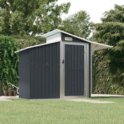 Capanno da Giardino Antracite 270x130x208,5 cm Acciaio Zincato 316244