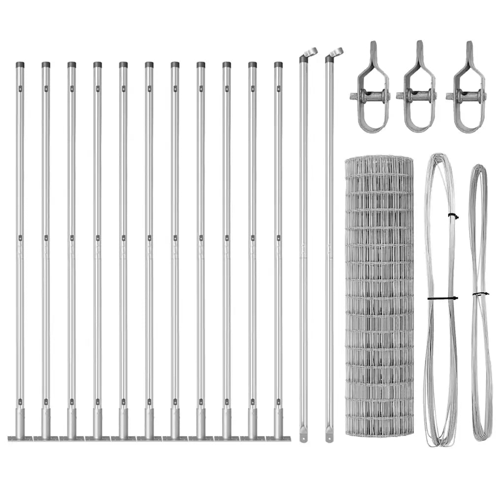 Recinzione con Posto Argento 1 x 25 m Acciaio